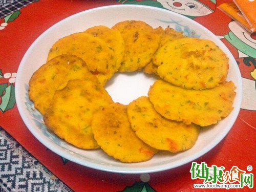 今日美食:自制美味豆渣饼